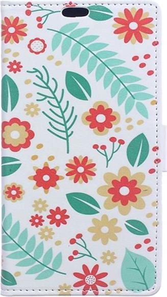 Produktbild MU Style Case aus Leder mit Blumen und Blätter (Blackberry DTEK50)