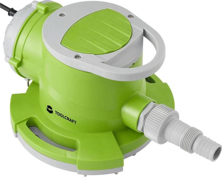 Produktbild Toolcraft TO-8992917 Flachsaugende Tauchpumpe 7000 l/h 7m (Klarwasserpumpe)