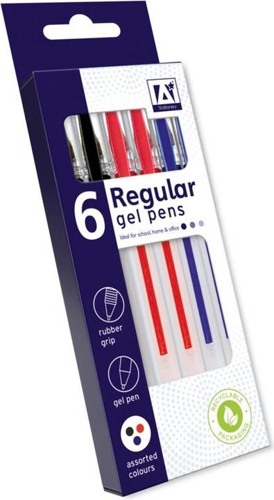 Energie-Label A Star Regular Gel Stifte (8) (Schwarz/rot/blau, 8 x)