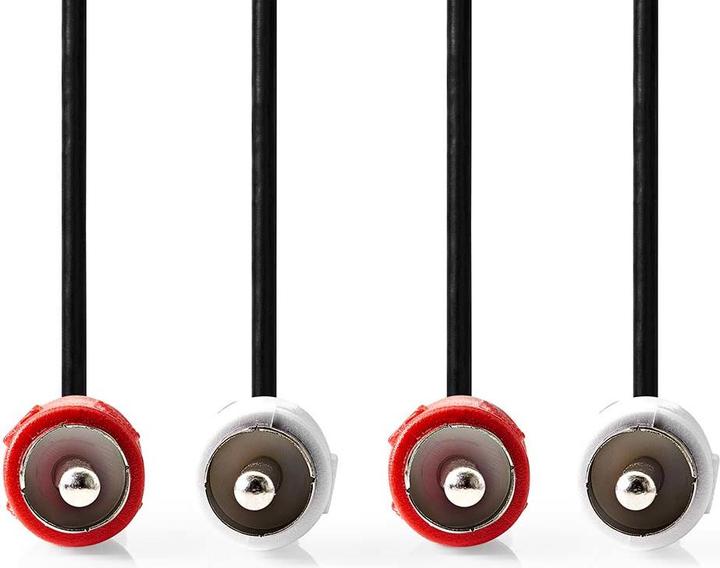 Immagine prodotto Nedis Cavo audio stereo | 2x spina RCA | 2x spina RCA | nichelato | 2,00 m | rotondo | nero | L (2 m)