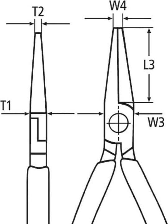 Actual product image Knipex Snipe Nose Side Cutting Pliers (160 mm)