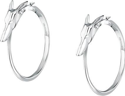 Trussardi Fashionable hoop earrings made of T-Heritage steel TJAXB04 (T-Heritage steel)