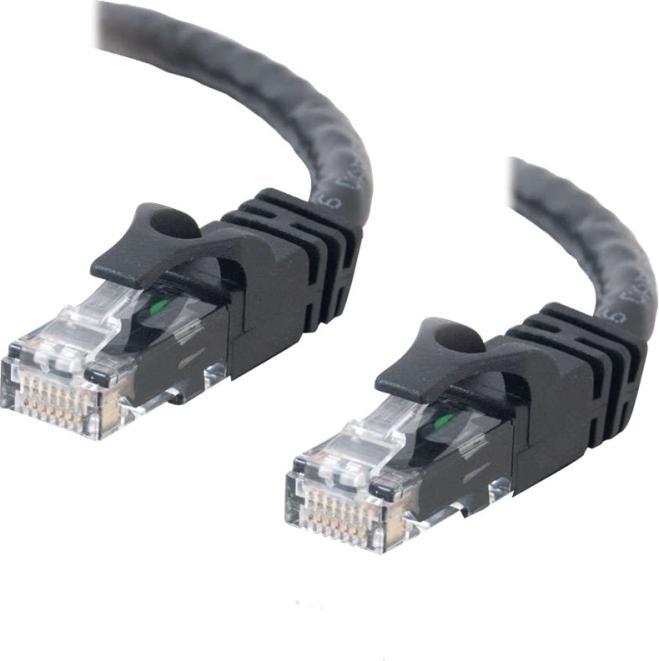 Actual product image C2G Cable / 1.5 m Black CAT6PVC SLess Xover (UTP, CAT6, 1.50 m)