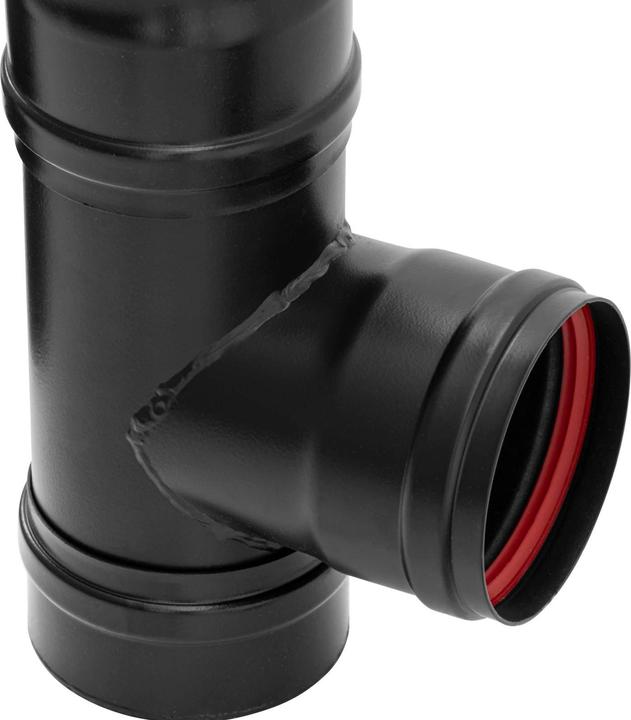 Actual product image MSW Pellet Ofenrohr Set Pelletofenrohr 80 mm Komplettset Karbonstahl Schwarz