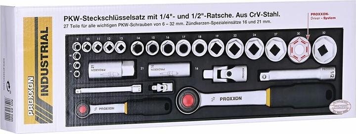 Produktbild Proxxon Steckschlüsselsatz (6.3 mm, 12.5 mm)