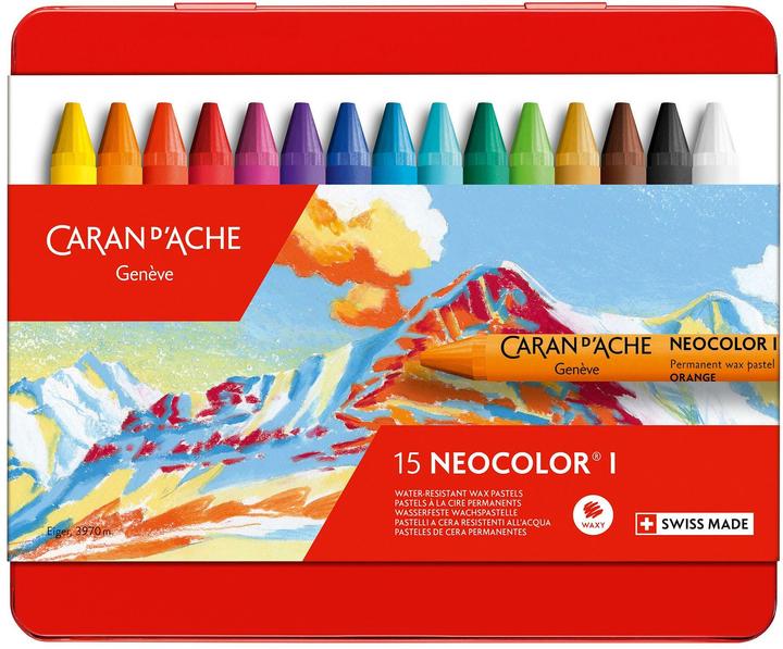 Image du produit Caran d'Ache Neocolor I Metallschachtel (Multicolore, 15 x)