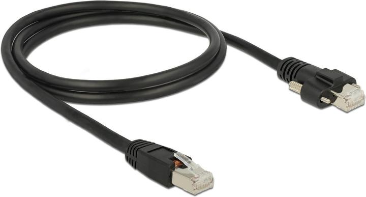 Image du produit Delock Câble patch : S/STP 1m noir (S/STP, CAT6, 1 m)