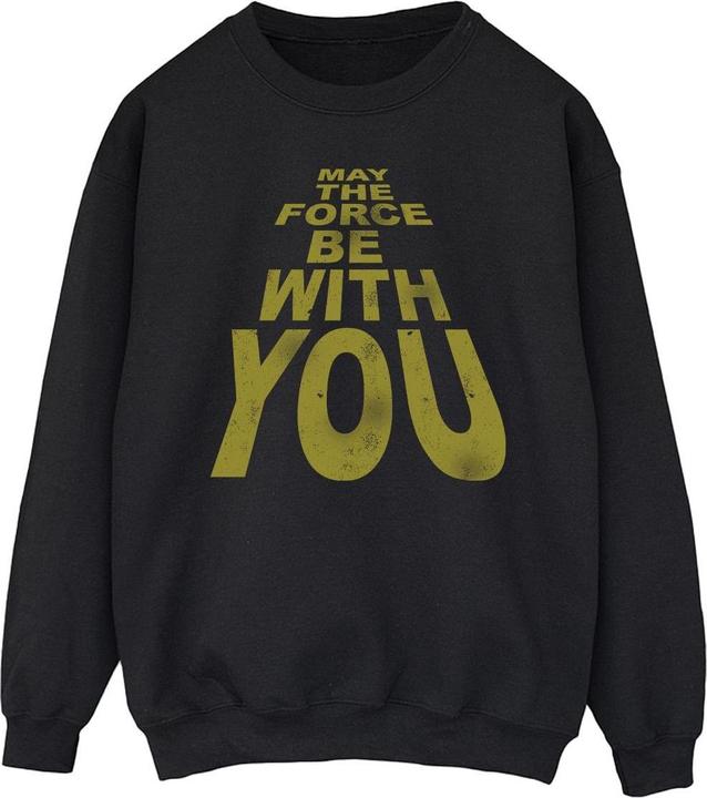 Actual product image Star Wars Mens May The Force Be With You Sweatshirt (XL)