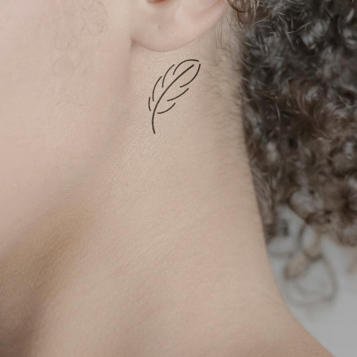 Image du produit minink Tatouage temporaire - Plume de tatouage Fineline