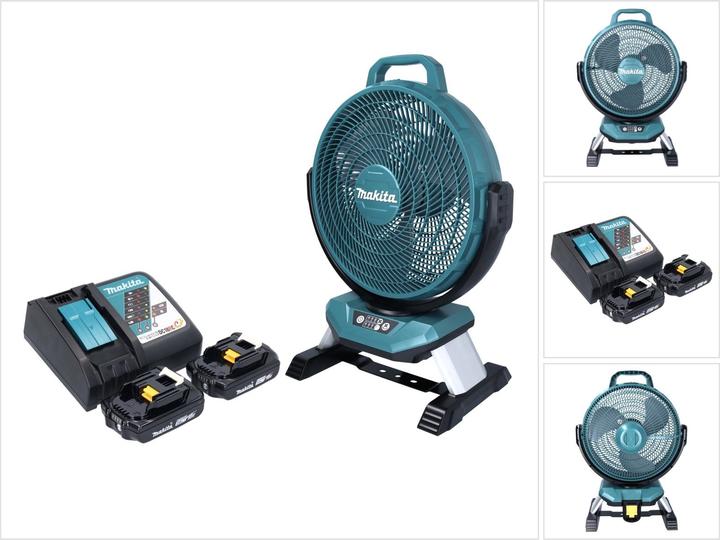 Image du produit Makita DCF 301 RA Ventilateur sans fil 18 V 33 cm + 2x batterie 2,0 Ah + chargeur
