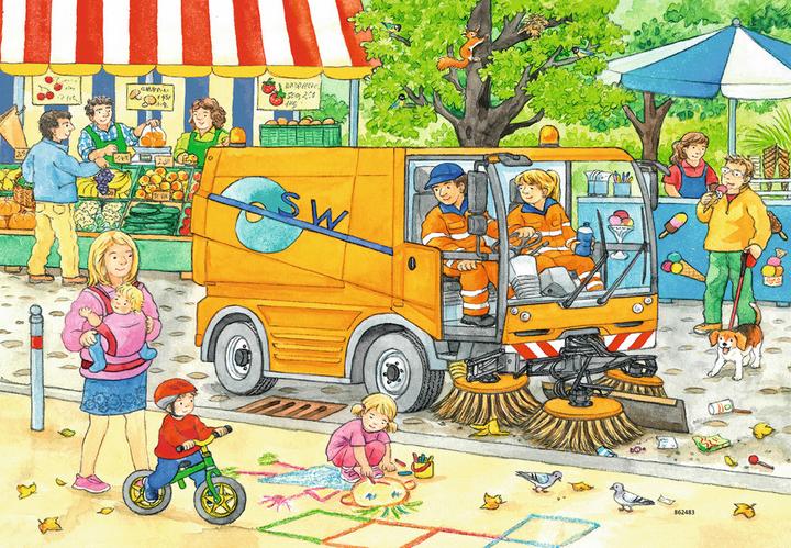 Immagine prodotto Ravensburger raccolta rifiuti e spazzatrice (12 pezzi)