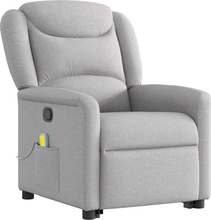 Produktbild VidaXL Massagesessel mit Aufstehhilfe Wolkengrau Stoff