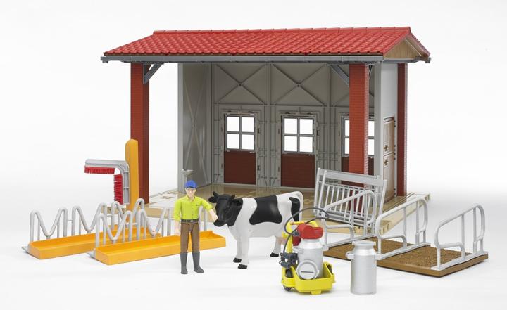 Produktbild Bruder Kuhstall mit Melkmaschine, Kuh und Figur