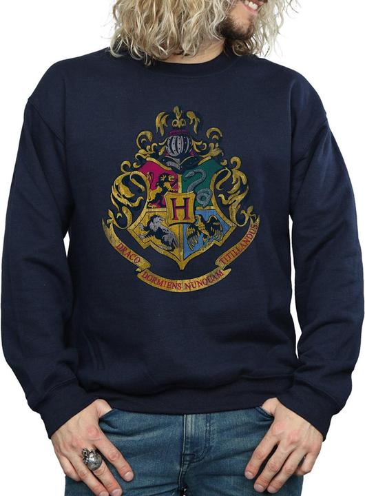 Actual product image Mens Hogwarts Crest Cotton Sweatshirt (XL)