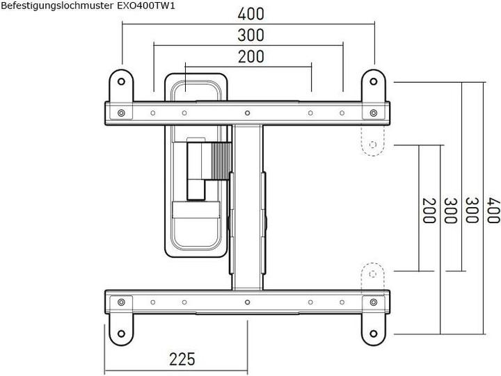 Actual product image Erard EXO 400 TW1 (Wall, 55", 25 kg)