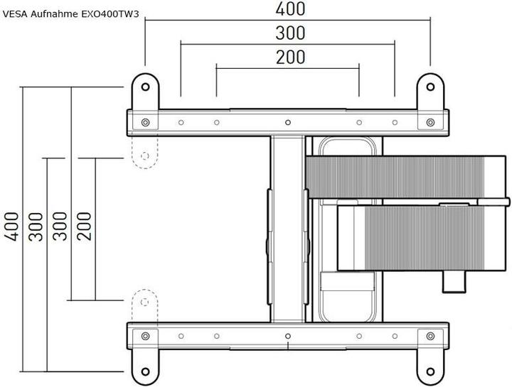 Actual product image Erard EXO 400 TW3 (Wall, 55", 25 kg)
