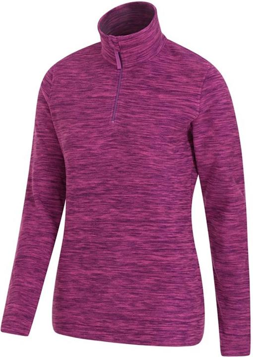 Actual product image Mountain Warehouse Womens/Ladies Snowdon Melange Fleece Top (36 D)