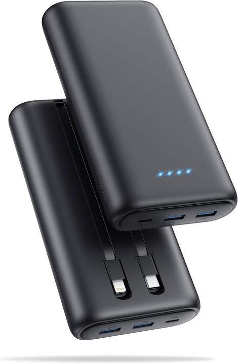 Produktbild Ekrist Powerbank mit Integriert Kabel & 4 LED-Anzeigen (26800 mAh, 25 W)
