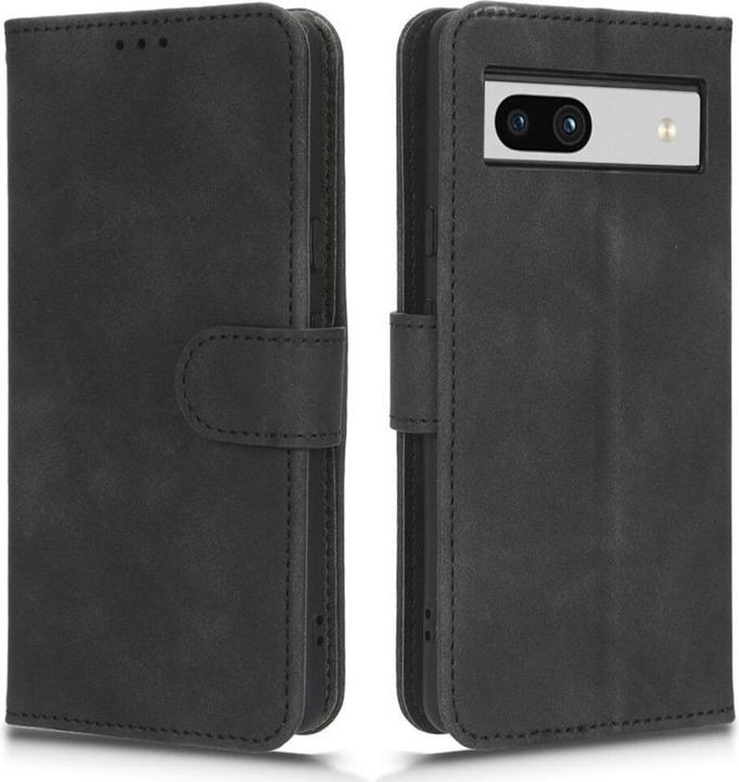 Cover-Discount Google Pixel 7a - Custodia in pelle nera (Google Pixel 7a)