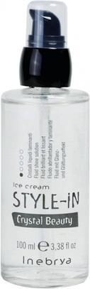 Inebrya Style-In Crystal Beauty Fluid Shine Splution - Smoothing Fluid For Dyed Hair (Haarwachs, 100 ml)