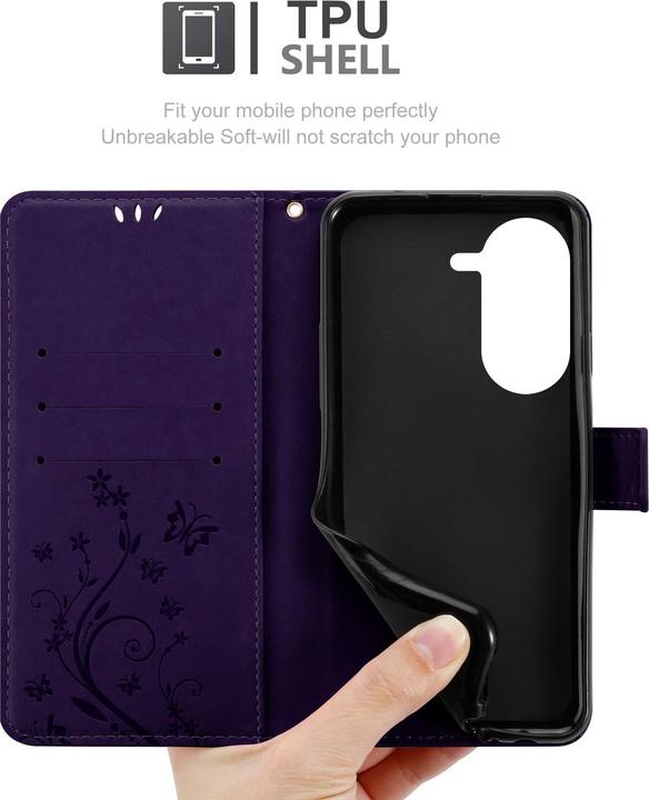 Actual product image Cadorabo Case for Asus Zenfone 10 Flower Book (Asus Zenfone 10)