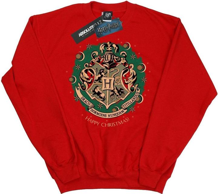 Actual product image Girls Christmas Wreath Sweatshirt (128)
