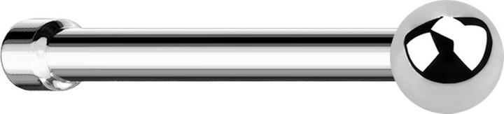 Image du produit Star Piercing Nasenstecker gerade silber mit Kugel (sans laiton, Acier chirurgical 316L)