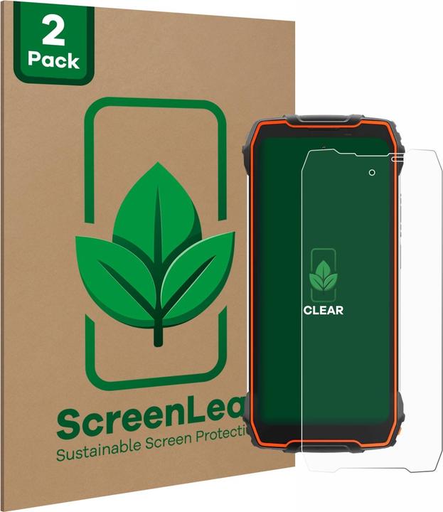 Image du produit ScreenLeaf Film de protection d'écran, Protection d'écran Écologique, Clear, Anti-Rayures (2 pièce(s), Blackview Max 1)