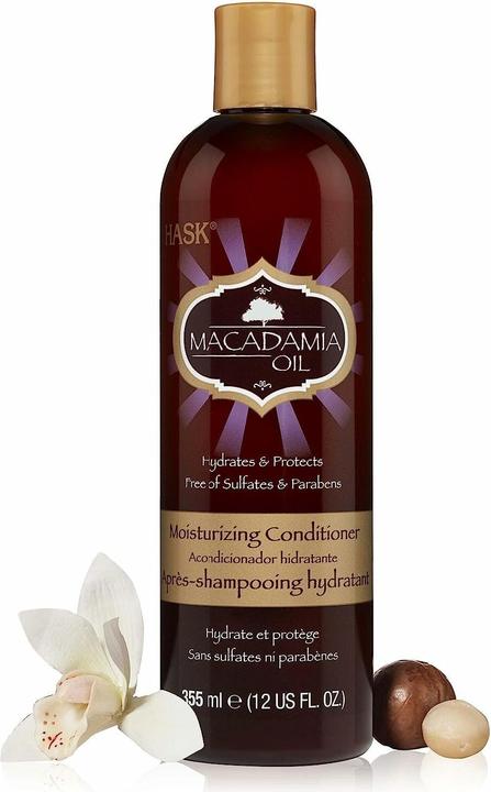 Actual product image Hask Moisturising conditioner - macadam. oil 355ml (355 ml)