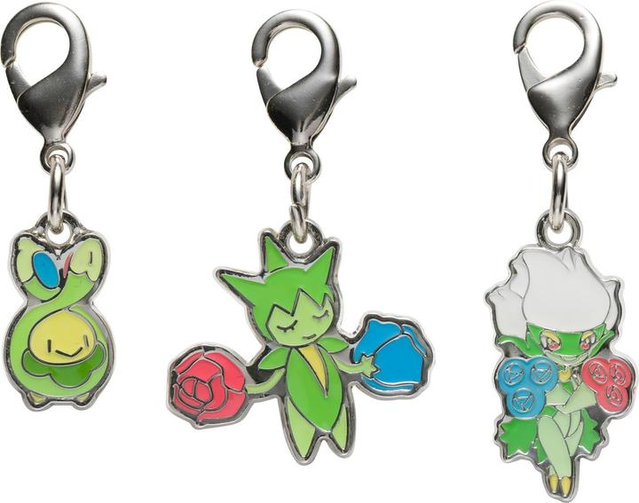 Actual product image Pokémon Pokemon Centre - Budew, Roselia, Roserade key ring - 3 pieces