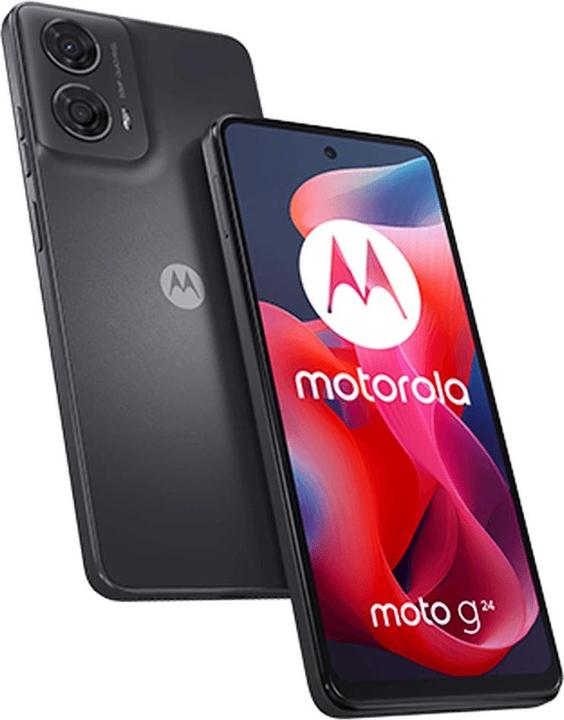 Produktbild Motorola Moto G24 (128 GB, Matte Charcoal, 6.56", Dual SIM, 50 Mpx, 4G)