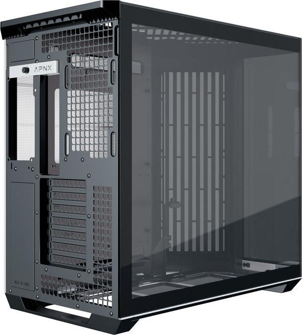 Actual product image APNX V1-W-BK-v1 (mATX, Mini-ITX)