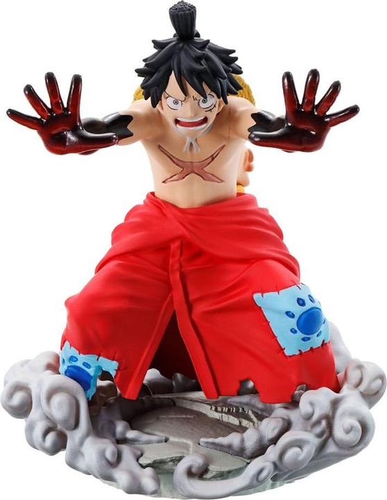 Actual product image Megahouse One Piece Petitrama PVC Mini Statue Logbox Re Birth Wanokuni Vol. 2 Set 9 cm