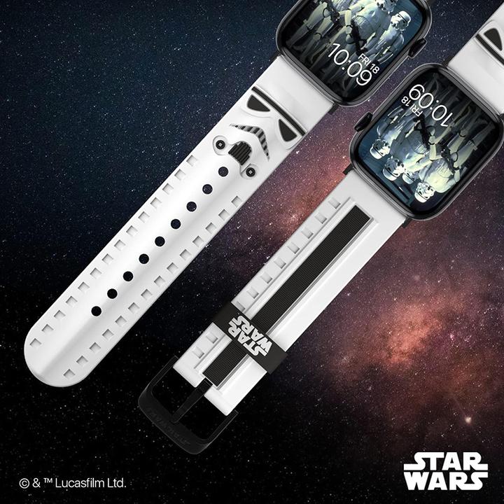 Produktbild Moby Fox Star Wars - Apple Watch Armband 38/40/41/42/44/45/49 mm (Stormtrooper 3D) (Silikon)