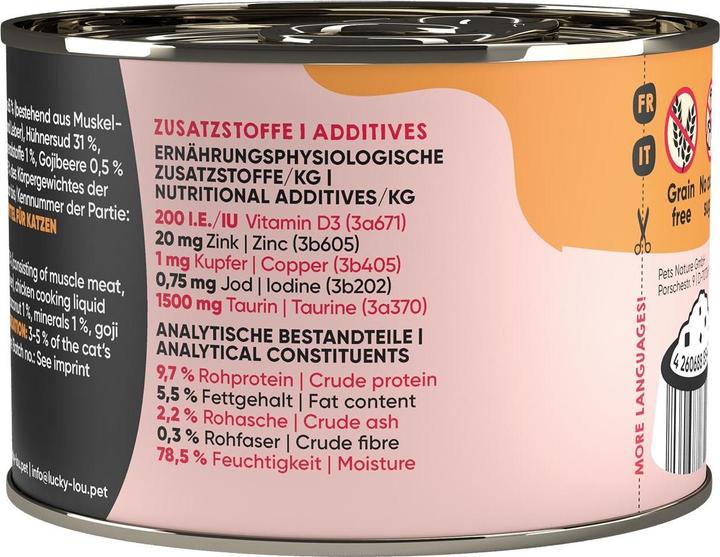 Immagine prodotto Lucky Lou Cibo umido per gatti (Adulto, 1 pz., 245 g)