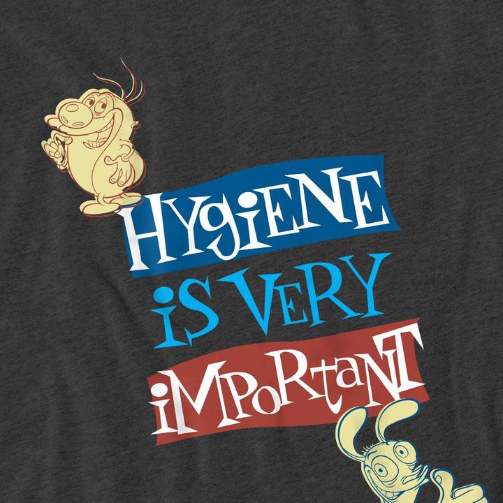 Actual product image Ren & Stimpy Unisex Adult Hygiene Is Very Important T-Shirt (L)