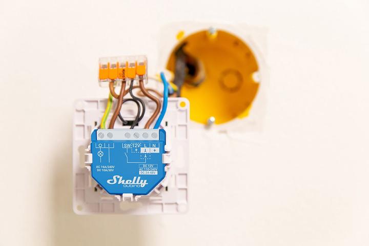 Actual product image Shelly Qubino Wave 1 (Switch actuator)