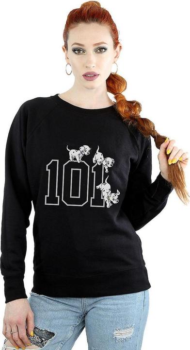 Actual product image 101 Dalmatians Womens/Ladies Puppies Cotton Sweatshirt (XL)