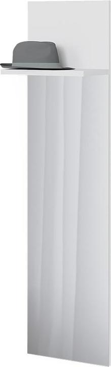 Image du produit Vicco Porte-manteau mural Siri, blanc, 36 x 135 cm avec miroir