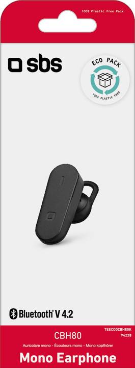 Actual product image SBS Bluetooth headset with ear support (3.50 h, Wireless)