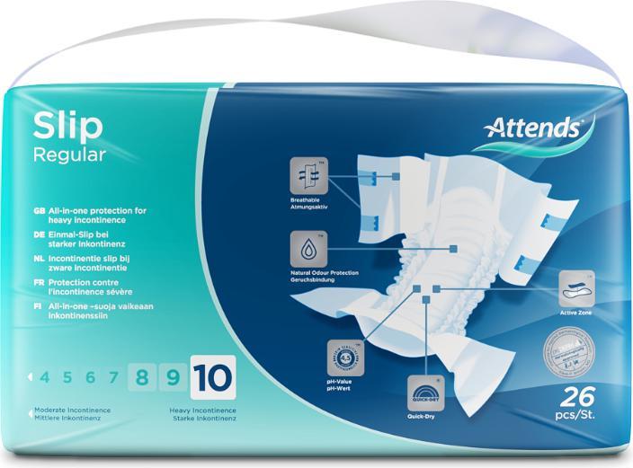 Image du produit Attends Slip 10 regular (26 x, Large)