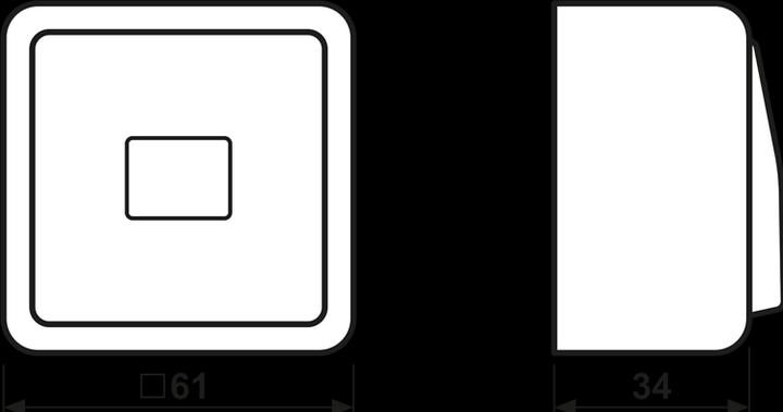 Actual product image JUNG Rocker control switch Off 2-pole 602 KOA WW
