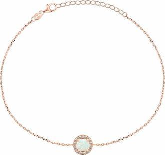 Actual product image Brilio Silver - Beautiful Gold Plated BRC31Y Synthetic Opal Bracelet