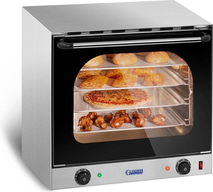 Produktbild Royal Catering Heissluftofen Gastro Pizza Backofen Konvektomat Kombidämpfer Backgerät 4 Bleche