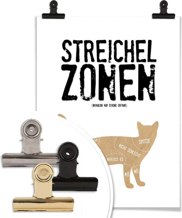 Image du produit Trenddeko Zones de caresses - Chat (24 x 30 cm)