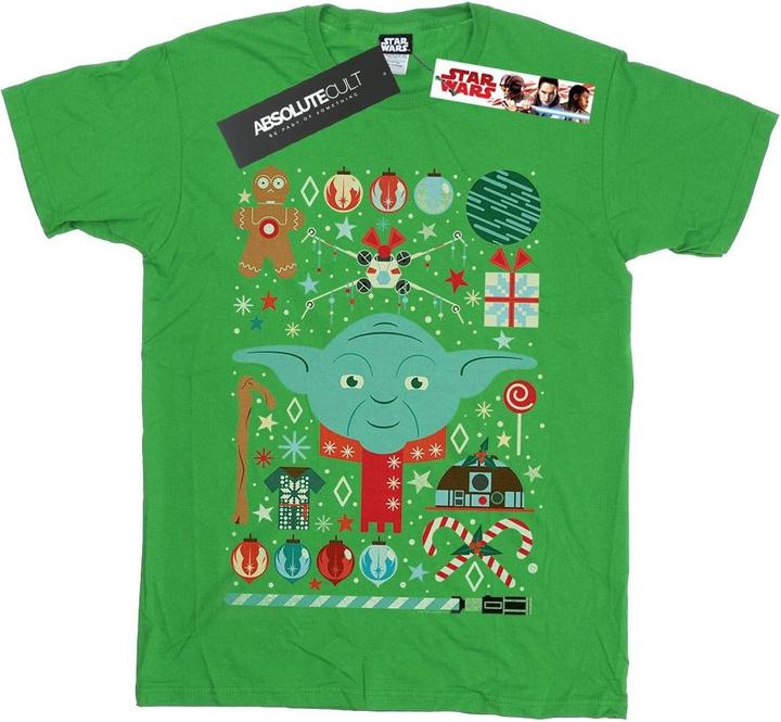Image du produit Star Wars - T-shirt YODA CHRISTMAS - Garçon (152, 158)