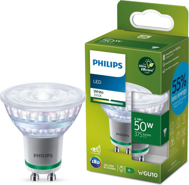 Actual product image Philips LED Classic (GU10, 2.10 W, 375 lm, 1 x, A)