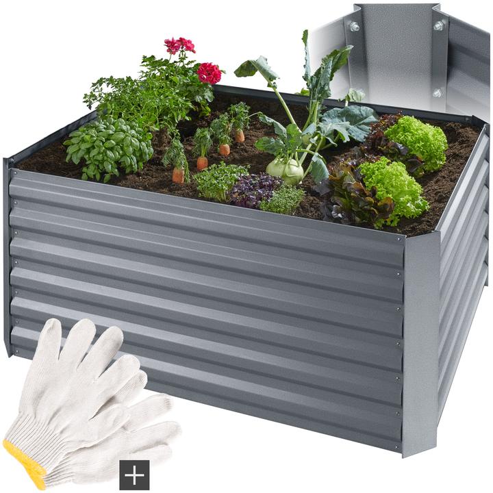 Image du produit tectake Lit surélevé en zinc pour la salvia