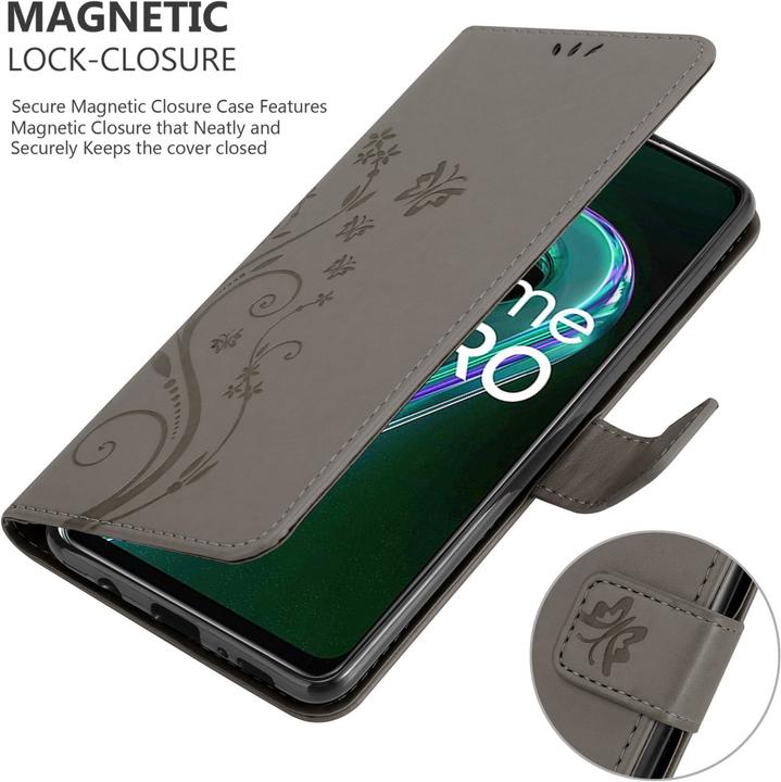 Image du produit Cadorabo Housse Flower Book pour Realme 9 5G / 9 PRO / V25 / Q5 / OnePlus Nord CE 2 LITE 5G (Vivo V25, Realme 9 Pro+, OnePlus Nord CE 2 Lite 5G)