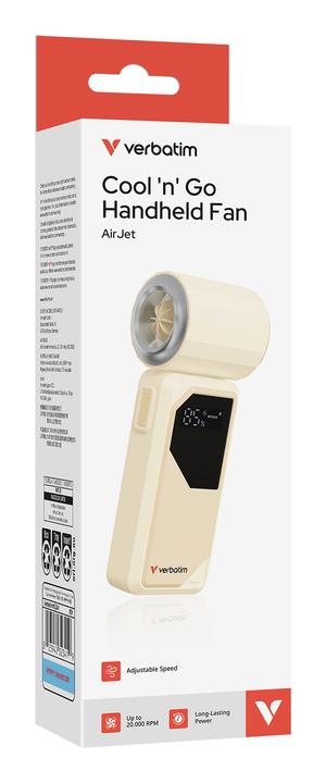 Produktbild Verbatim Handventilator Cool'n'Go AirJet weiss/silber